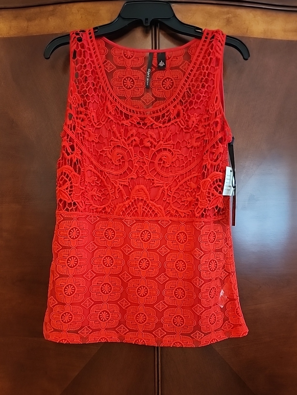 Skye's The Limit Red Lace Top Size S